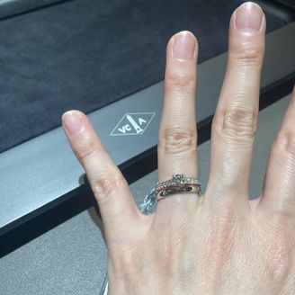 【ヴァン クリーフ＆アーペル(Van Cleef & Arpels)】の口コミ 憧れのブランドであるヴァンクリーフアーペル。メレダイヤがとても華やかで...