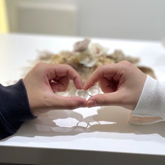 【Bridal Jewelry Fujita(ブライダルジュエリーフジタ)】の口コミ デザインがシンプルですが、とても綺麗なデザインで、単体でつけても綺麗で...