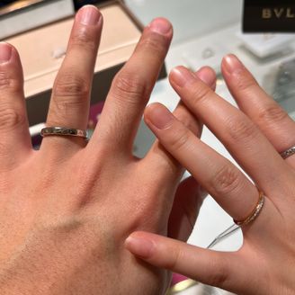 【ブルガリ(BVLGARI)】の口コミ 海外ブランドへの憧れがあり、ハーフエタニティの指輪を検討していたので、...