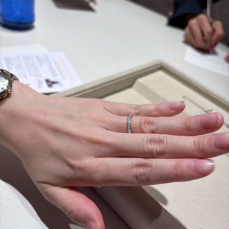 【和光ブライダルブティックギンザ】の口コミ 自分の指に馴染み、とてもつけ心地がよい指輪でした。いくつかの指輪を試し...