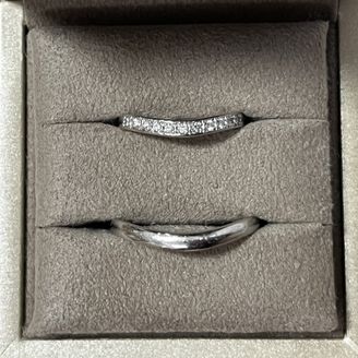 【和光ブライダルブティックギンザ】の口コミ 結婚指輪の付け心地が夫婦共に気に入った。デザインも洗練されていて長くつ...