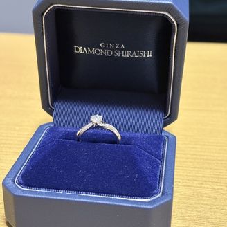 ダイヤモンドシライシ 婚約指輪　プラチナダイヤモンド 2024秋 新作セットリング発売＞銀座ダイヤモンドシライシの「Ena