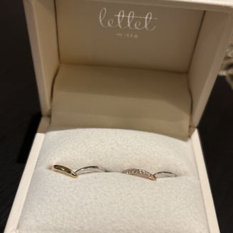 【Lettet mitte(レテットミッテ)】の口コミ シルバーとゴールドのコンビネーションリングは唯一無二な存在感を示してい...