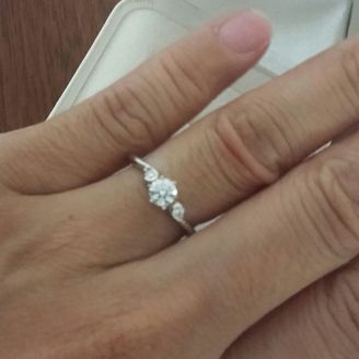 【MJC(三菱ジュエリーコレクション)】の口コミ 事前にいくつかお店の人と彼氏でピックアップしてもらった中から選びました...