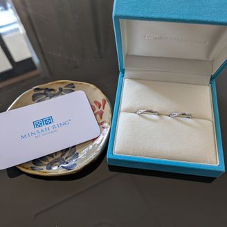 【ミンサーリング】の口コミ ミンサー織りのモチーフはシンプルですが、私自身｢いつの世までも永遠に｣...