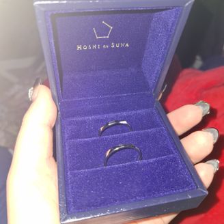 【HOSHI no SUNA 星の砂(ほしのすな)】の口コミ シンプルだけどいいです。よく見たら小さいダイヤが三角に並んでてかわいい...