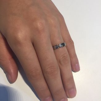 【ショーメ(CHAUMET)】の口コミ 他の方とかぶらない結婚指輪をさがしており、普段よりお世話になっているシ...