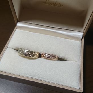 【ラウレア(Laulea)】の口コミ ずっと憧れていたハワイアンジュエリーでした。一生の記念となる結婚指輪に...