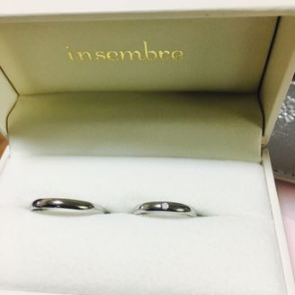 【insembre(インセンブレ)】の口コミ よくあるシンプルな物ですが、小さいダイヤが入っていて飽きのこなさそうな...