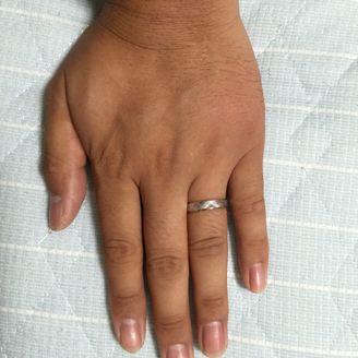 【Oferta(オフェルタ)】の口コミ プラチナ950の外周にピンクゴールド18金の内周という、二段仕込みのカ...