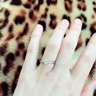 【CAFERING(カフェリング)】の口コミ ピンクダイヤが入っているのが欲しかったので、デザインと価格共にお手頃な...