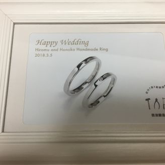 【DITIQUE（ディティーク）】の口コミ いろんな店舗をみていくなかで、自分たちデザインを決めて自分たちで作る指...