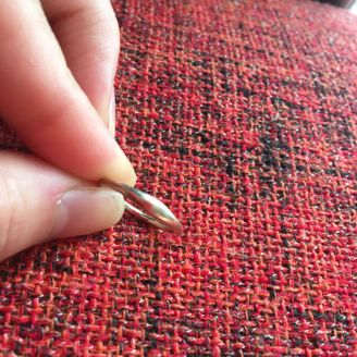 【Jupiter BLANTELIE(ジュピターブラントリエ)】の口コミ 華奢なデザインと、ゴールドとロゼの中間のような色がとても好みでした。指...