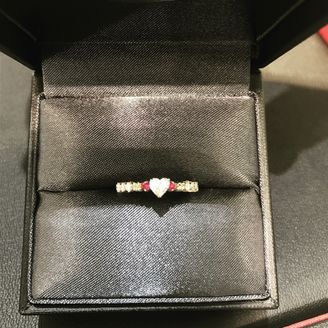 【ジュエリーハナジマ】の口コミ ハートシェイプが良くて探していたところ、ステキなラザールダイヤのお店を...