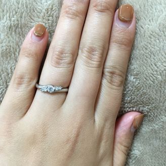 【VERITE(ベリテ)】の口コミ そんなに価格をかけたくなかったが、旦那さんがちゃんとダイヤの指輪をプレ...