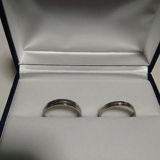 【PILOT BRIDAL(パイロットブライダル)】の口コミ 彼のインスピレーションがこれがいいといったので合わせました。私の指も太...