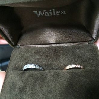 【Wailea(ワイレア)】の口コミ いろんなブランドを見て回り、女性の指輪はどれも可愛いものばかりだけど男...