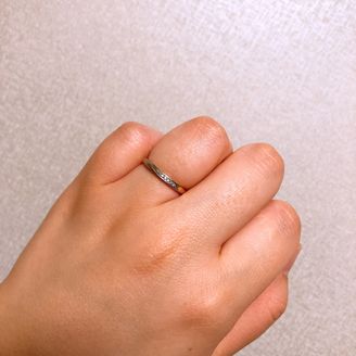 【俄(にわか)】の口コミ シルバーとピンクゴールドのグラデーションが気に入り購入しました。仕事時...