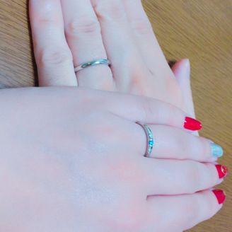 【Douxmiere bijou SOPHIA(ドゥミエール ビジュソフィア)】の口コミ お店に入り即決でした。SWEETBLUEDIAMONDという種類で自分...