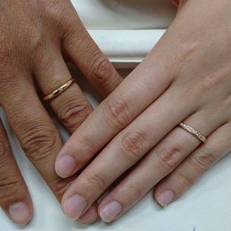 【AIGIS(アイギス)】の口コミ 夫婦ともに自分たちで何かを手作りするのが好きで、せっかくなら指輪も作り...