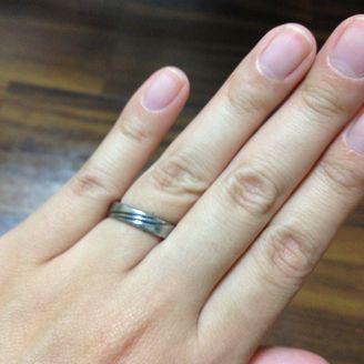 【島田工房(しまだこうぼう)】の口コミ 夫が、普通のリングではなくて、変わった指輪がいいとのことで、素材にこだ...