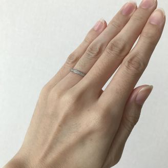 【LAPAGE(ラパージュ)】の口コミ 金属アレルギーがあるので、素材はプラチナと決めていました。インスタでラ...