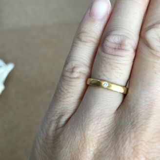 【市松】の口コミ ダイヤの付いたいわゆる一般的な婚約指輪が嫌で、普段使いもしたかったので...