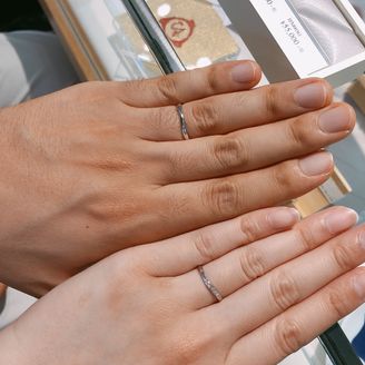 【1122 iifuufu bridal(いい夫婦ブライダル)】の口コミ デザインはVまでいかない捻りのあるものがよく他の有名なところのものも色...