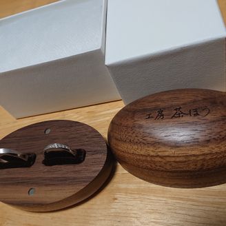 【工房　茶ぼう】の口コミ デザインはカタログを見て事前にチョイスして、いくつかはめながら選びまし...