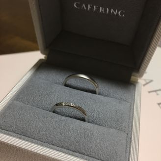 【CAFERING(カフェリング)】の口コミ 色々なブランドの指輪を試着させてもらった中で、つけ心地が一番良かったこ...