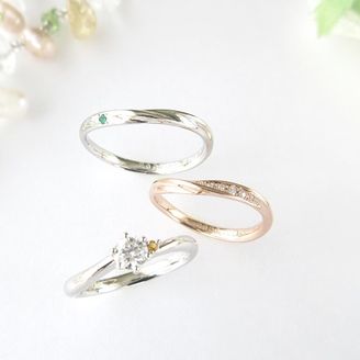 【ジュエリームナカタ(Jewelry MUNAKATA)】の口コミ シンプルでいて綺麗めな、普段使い出来る指輪のデザイを探していて、こちら...