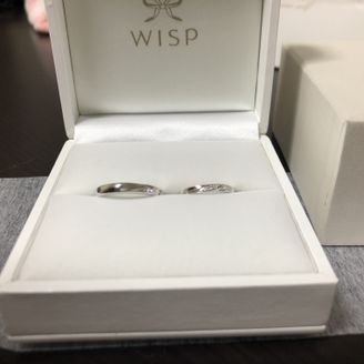 【ウィスプ(WISP)】の口コミ メンズは控えめでシンプルなもの、レディースは少しきらびやかなもののマリ...