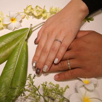 【PRIVATE BEACH(プライベートビーチ)】の口コミ 一生つける結婚指輪はハワイアンジュエリーが欲しくてInstagramで...