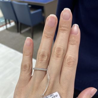 【TASAKI(タサキ)】の口コミ ハーフエタニティです！輝きが綺麗です！TASAKIでは、サクラゴールド...