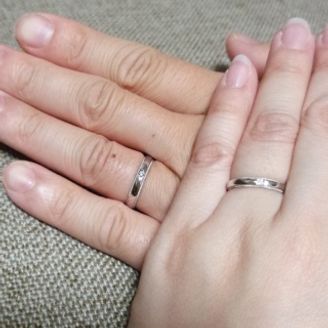 【MarriPre(マリプレ)】の口コミ 元の指輪はダイヤが５～６石入っているものでしたが私の好みでダイヤを一つ...