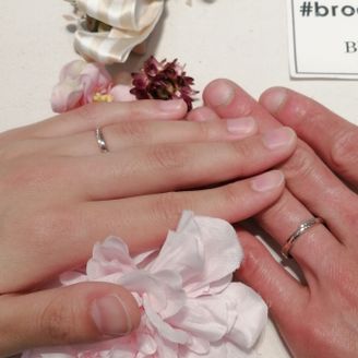 【infinitylove(インフィニティラヴ)】の口コミ お互いの第一印象でよいと思ったデザインで今回選んだデザインが男性女性両...