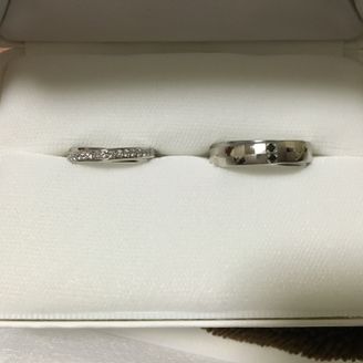 【KOUKI倉迫】の口コミ 主人と私の指輪の好みが正反対で、どこに行っても2人の希望に叶う指輪に出...