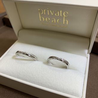 【PRIVATE BEACH(プライベートビーチ)】の口コミ ハワイアンの手彫りのデザイン、ハワイアンジュエリーが好きで、シンプルで...