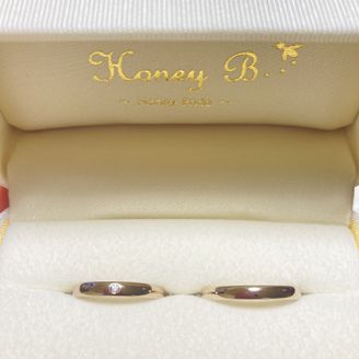 【Honey Bride(ハニーブライド)】の口コミ ハニーイエローゴールドが可愛く、シンプルなデザインで着け心地がよかった...
