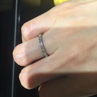 エクセルコダイヤモンド　ビューレック　プラチナ　ダイヤモンド　エタニティリング beau lac 10l｜エタニティリングはハート＆キューピッドが現れる