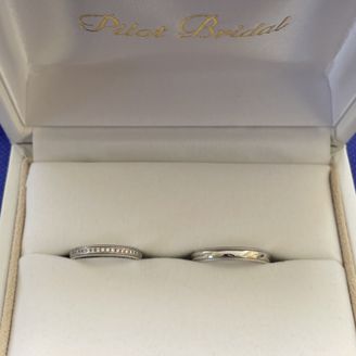 【PILOT BRIDAL(パイロットブライダル)】の口コミ 色々な指輪があったので結構悩みましたが、結局自分が好きなタイプの指輪2...