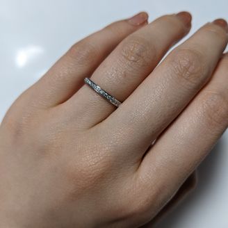 【FOREVERMARK(フォーエバーマーク)】の口コミ 手を綺麗に見せてくれるデザインとダイヤが気に入りました。付け心地もリン...