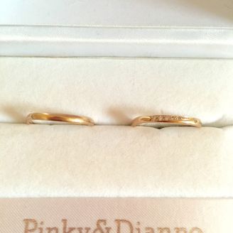 【Pinky&Dianne(ピンキー＆ダイアン)】の口コミ 私はセラピスト。彼は工場勤務のため、なかなか普段から結婚指輪をつけるこ...