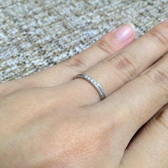 【美輪宝石】の口コミ ブライダル3点セット（エンゲージリング、マリッジリングペア）で購入しま...