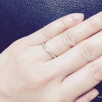 【パルテ熊本】の口コミ 細身のエタニティリングを探していましたが、気に入ったリングがなかなか見...