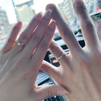 【AIGIS(アイギス)】の口コミ 指輪の太さ、形状、色、デザイン、刻印内容、ダイヤの全てについて細かくオ...