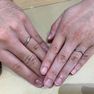 【PRIVATE BEACH(プライベートビーチ)】の口コミ 私たちの理想は個性的なデザインの指輪でした。プライベートビーチのデザイ...