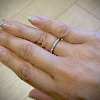 【FOREVERMARK(フォーエバーマーク)】の口コミ 結婚10周年のスウィート10記念にforevermarkのハーフエタニ...