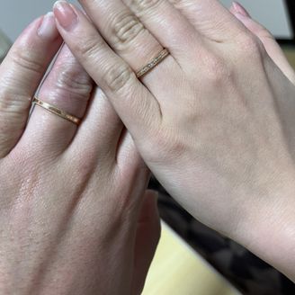 【GraceKama(グレースカーマ)】の口コミ メンズ、レディース共にミル打ちで、レディースはエタニティになっている指...