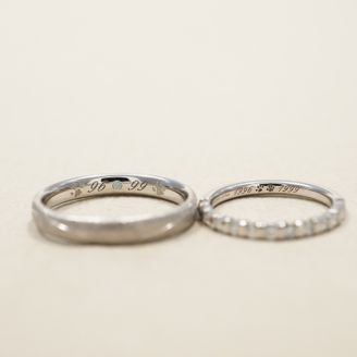 【acredo(アクレード)】の口コミ 色んなところを見て回った結果ペアの指輪だとお互いの意見が合わなかったり...